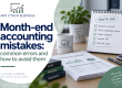 Professional bookkeeping and accounting concept featuring financial charts, graphs and business reporting in the Any Other Business brand colours.
